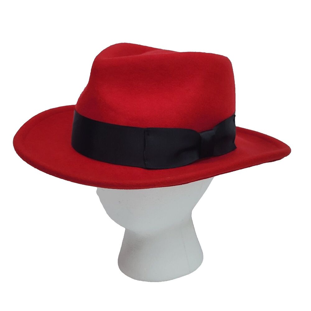 Official Red Hat Fedora Hat Size Small 100% Wool Linux Promotional Brandfuel